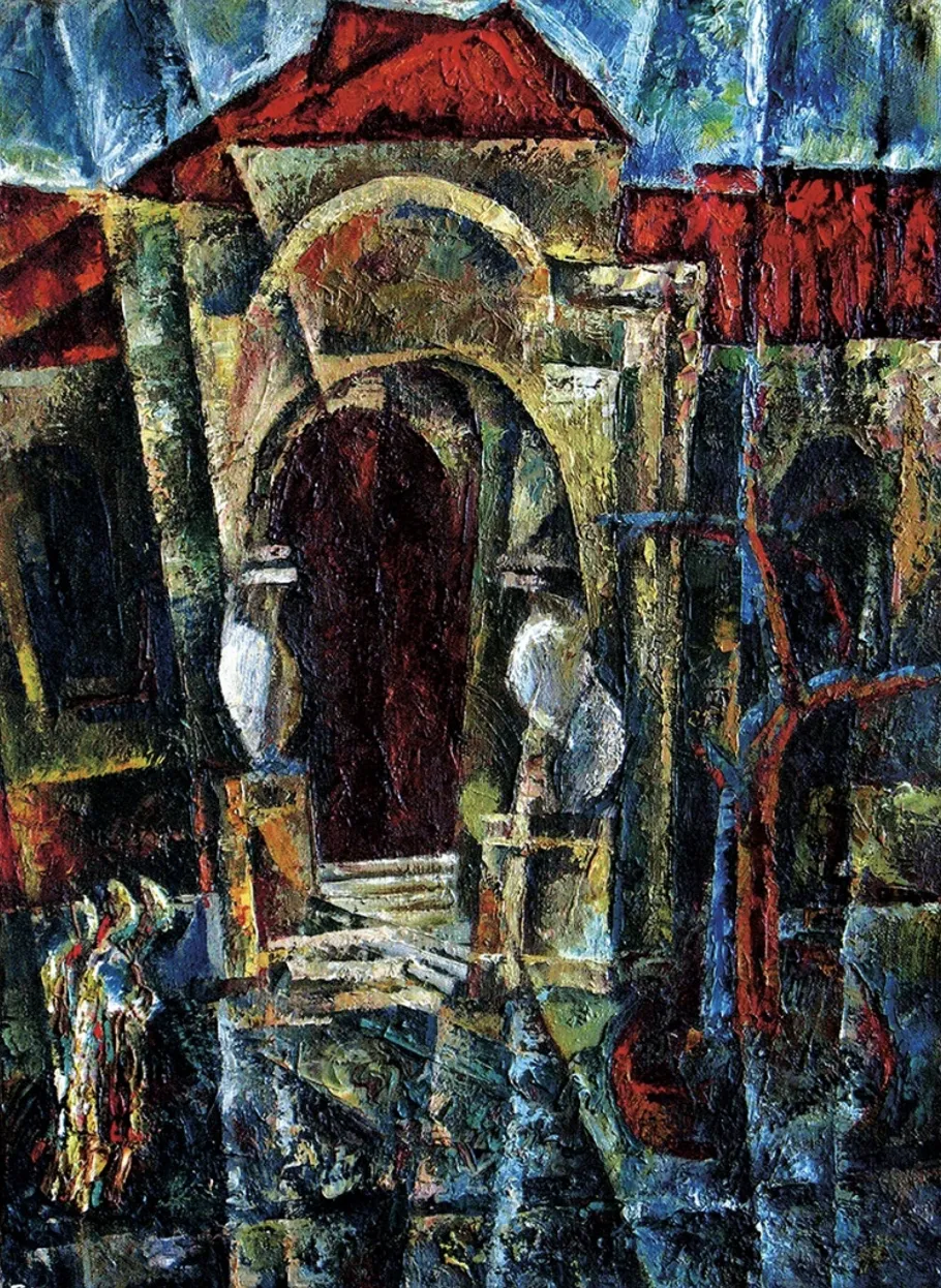 «Cubist landscape with a church»
