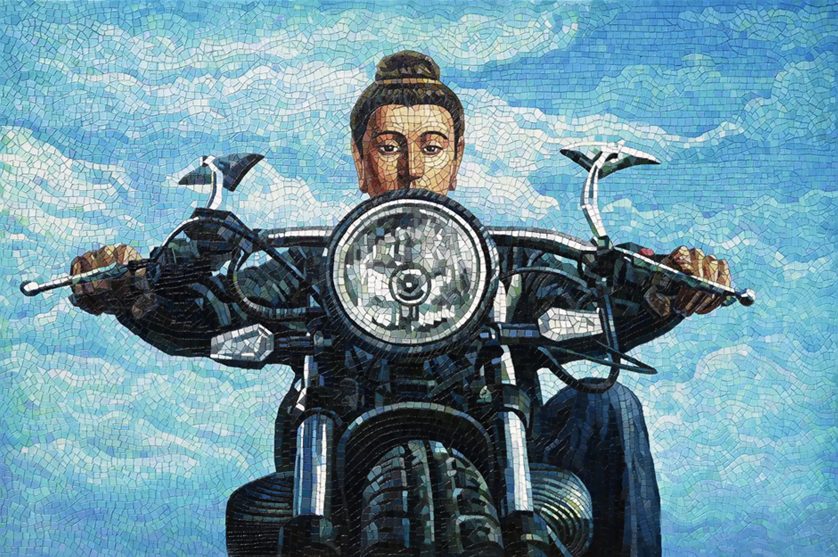 «Будда зараз», 2018, 130х200 (полотно, олія)