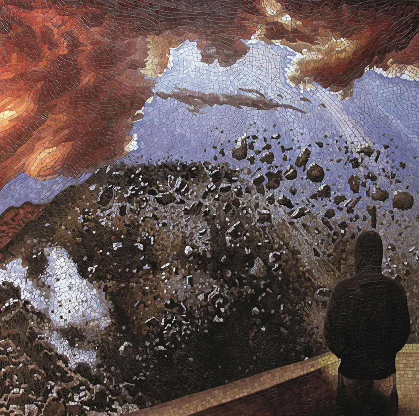 «Кар'єрний вибух», 2010, 170х170 (проект Умови вибуху) (полотно, олія)