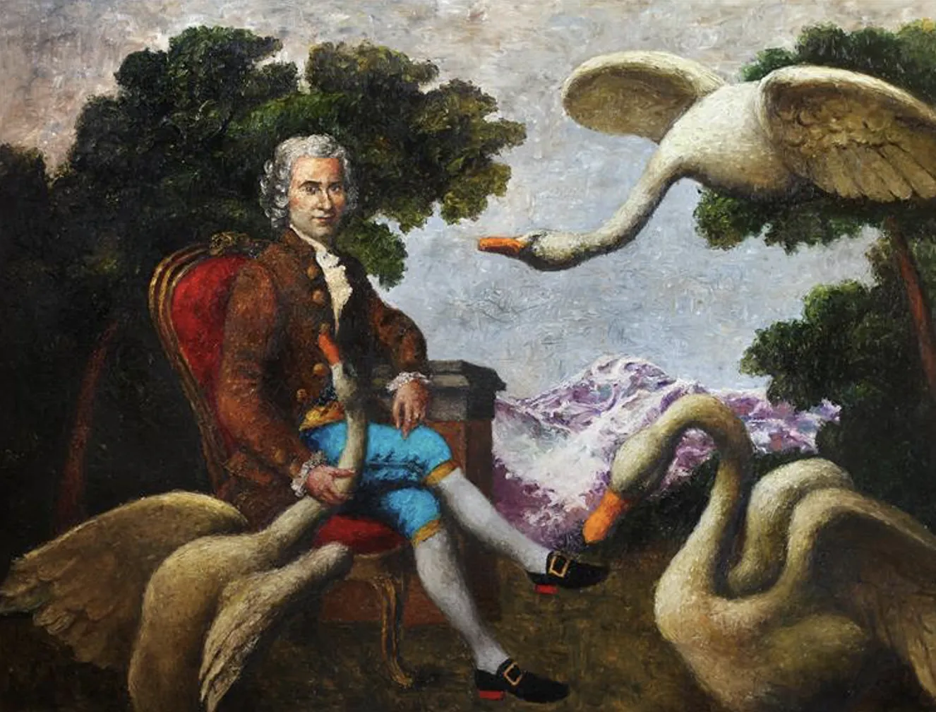 «Jean-Jacques Rousseau in primeval bliss»
